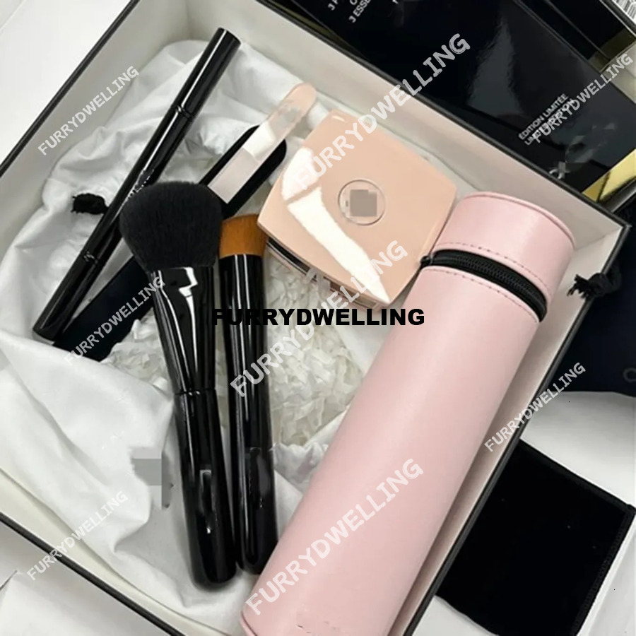 Designer With Storage Dwe74 Tube Emed Folding Mirror Brush Makeup Tool Box For Girl Valentine's Day Birthday Gift