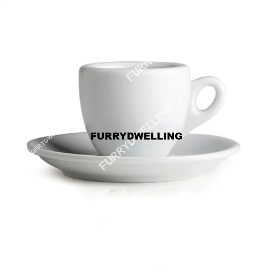 Set Ceramic Dwe74 9Mm Thickened Wall 50Ml European Espresso Cup 240812