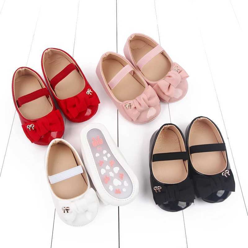 Spring and Summer 2025 New Style Baby Princess Shoes Leather Bow Tie Baby Shoes Soft Sole Learning Walkers baby shoesD2778 C251008