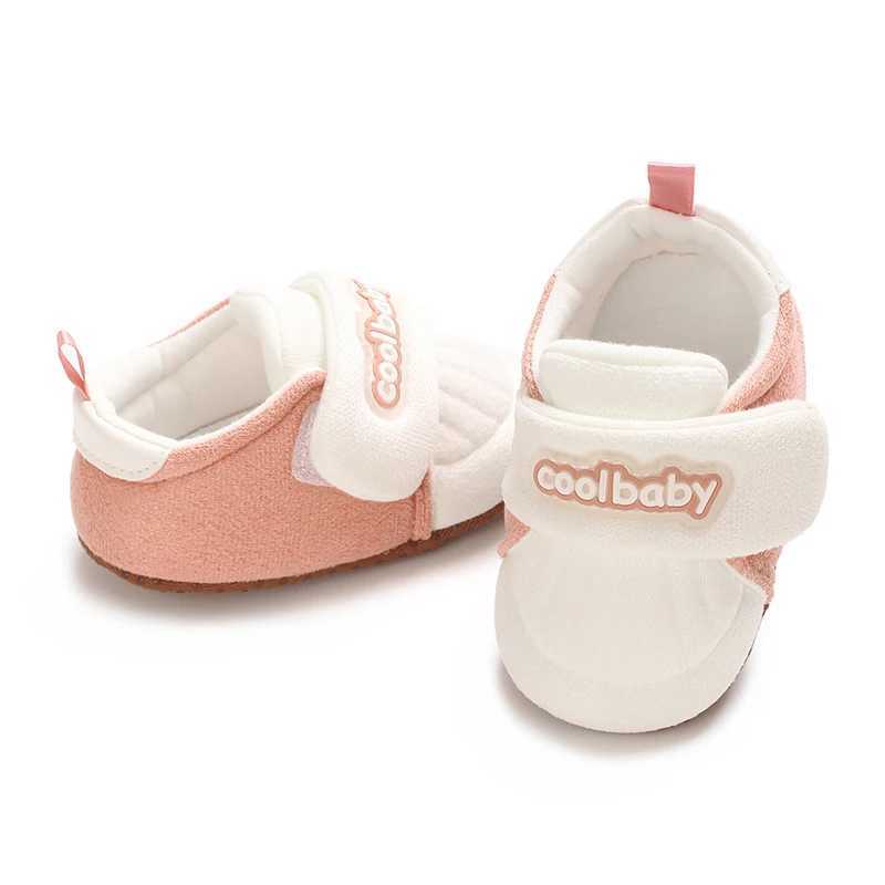 Cute Cartoon Baby Bear Shoes for Boys and Girls Soft Cotton Anti Slip Monochromatic Newborn Walking New Winter C251008