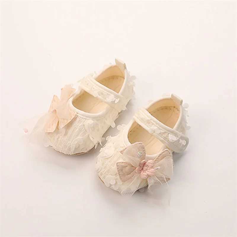 Adorable Baby Girl Bow Flats Shoes with Petal Design for Special Occasions like Parties Festivals and Baby Showers Perfect C251008