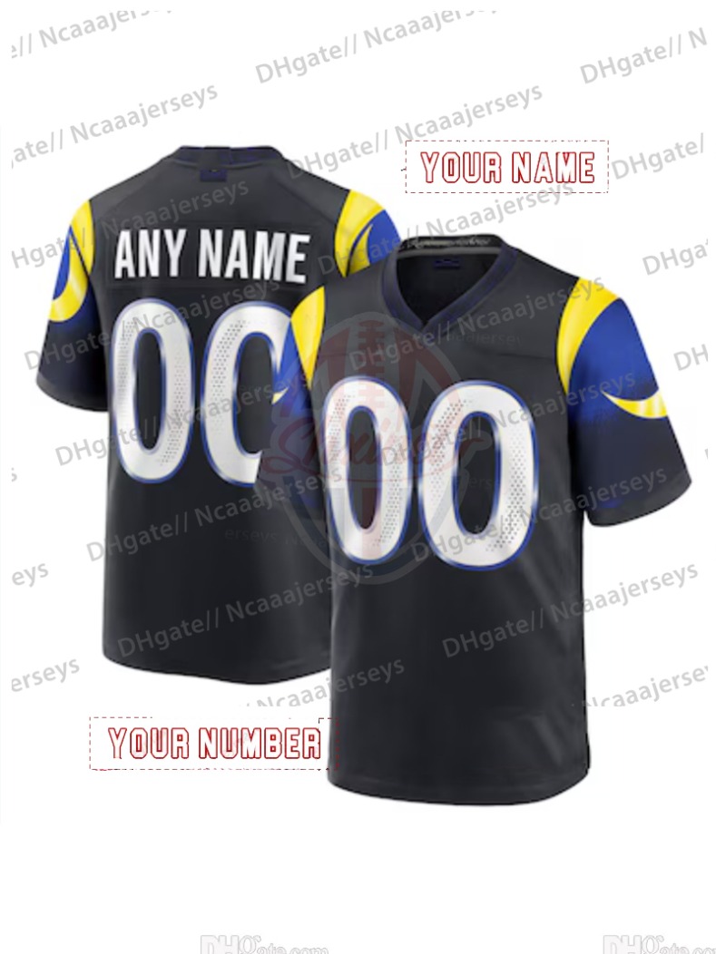 2025 Rivalries jersey Matthew Stafford Kyren Williams Aaron Donald Puka Nacua avante Adams Rozeboom Jaylen McCollough Stetson Bennett IV Ncaaajerseys