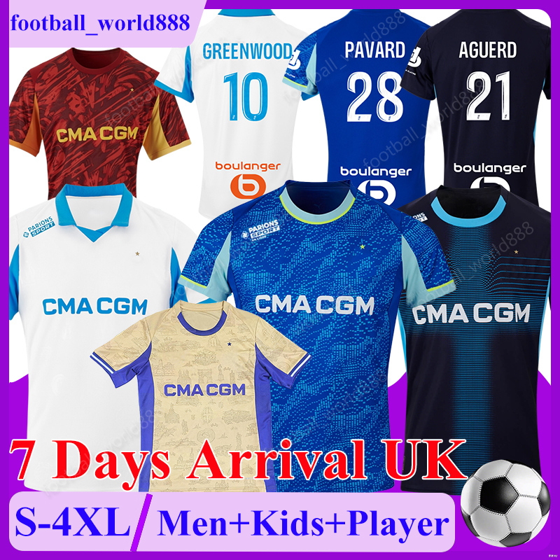 4XL Maillot Marseile 25 26 Soccer Jerseys GREENWOOD PAVARD AGUERD 2025 OM 3rd football jersey PAIXAO MAUPAY T. WEAH football shirts GOUIRI RULLI Men Kids Kits Socks Set