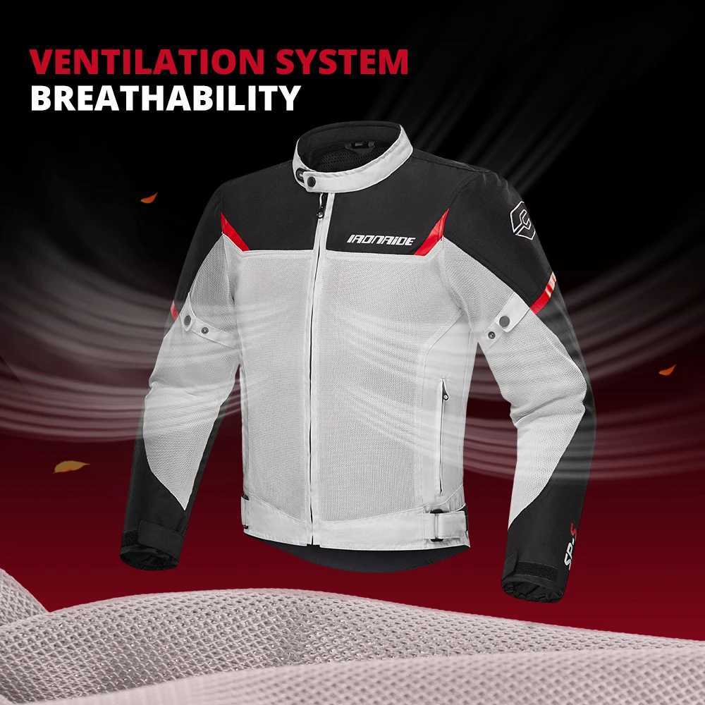 Summer Motorcycle Jacket Men Mesh Breathable Moto Jacket RidingOutdoor Rider Riding Pants Wear Detachable Clothing J251008