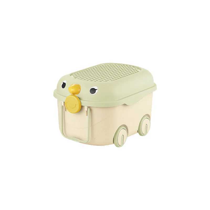 Kids Toy Storage Box Plastic Nursery Cute Organizer Bin Kids Room Clothes Toys Snacks Books Storing Box Organization Storage C251008