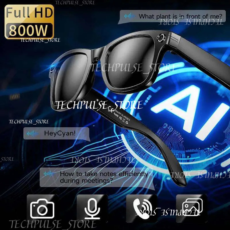 Meta LIGE 2025 tech73 Smart Camera Glasses AI Translation Video Bluetooth Call Headphones Voice Assistant Outdoor Sports Sunglasses