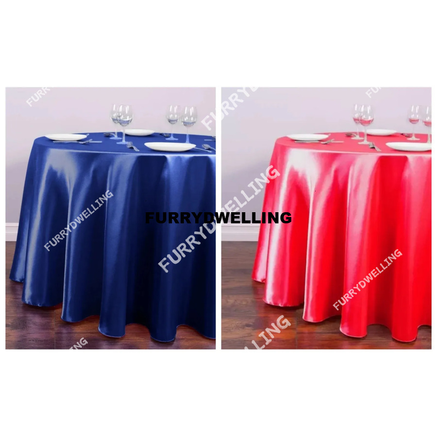 Wk.541-580 Tablecloth Solid Cloths Banquet Christmas Party Table Dwe74 Cloth For Wedding Kitchen Dining Desk Customized