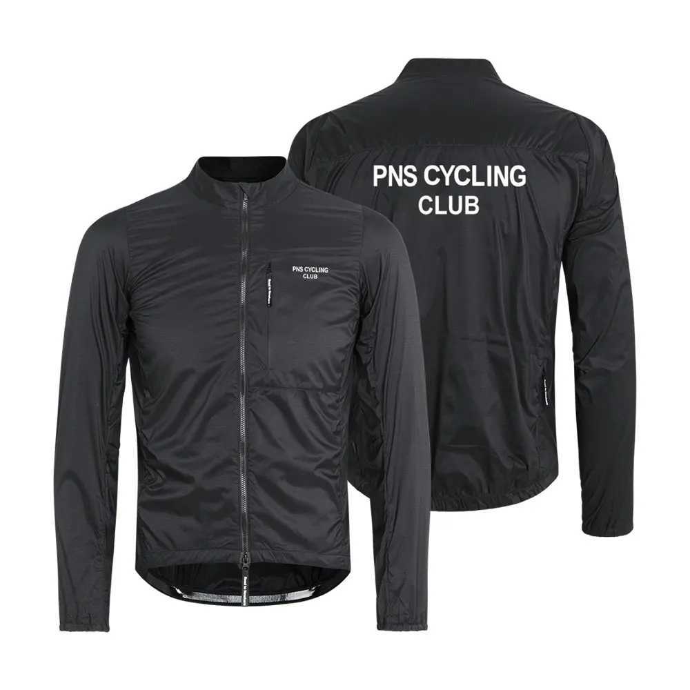 PNS Men Cycling Jackets Windproof Thermal Fleece Inside Cycling Jacket Lightweight MTB Road Bicycle Clothing With Chest Pocket J251008