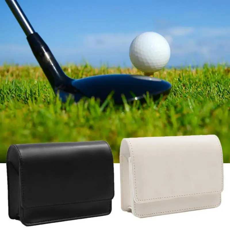 Outdoor Golf Rangefinder Leather Case Storage Bag Fashion Rivet Korean Trend Rangefinder Bag For Men Golf Accessories J251008