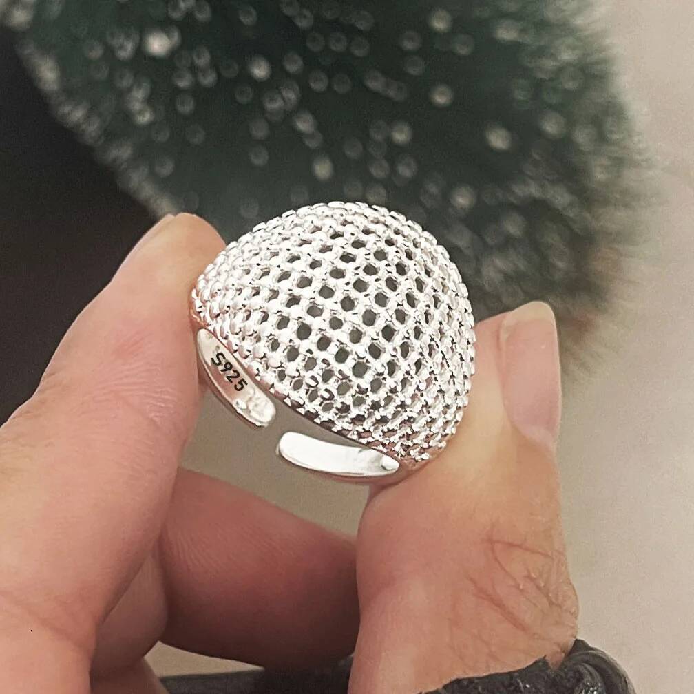 925 Sterling Silver Rings for Women Men Couple Minimalist Handmade Simple Ball Ring Party Jewelry Gift for girl