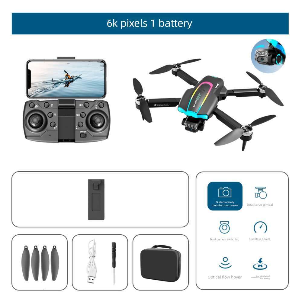 Drone XT HD Two Axis Servo Aerial Remote Control Four Brushless Lighting Aircraft