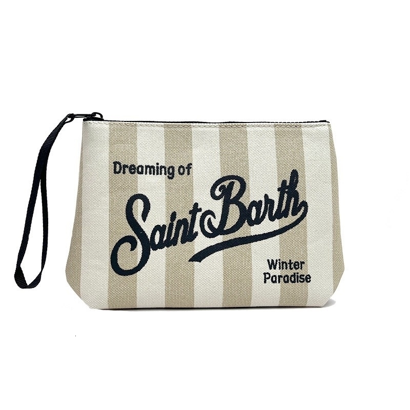 21cm16cm6cm Fashion Europe Italy womens Clutch Bag SB ST SAINT BARTH handbag zip canvas diving handbag 250930