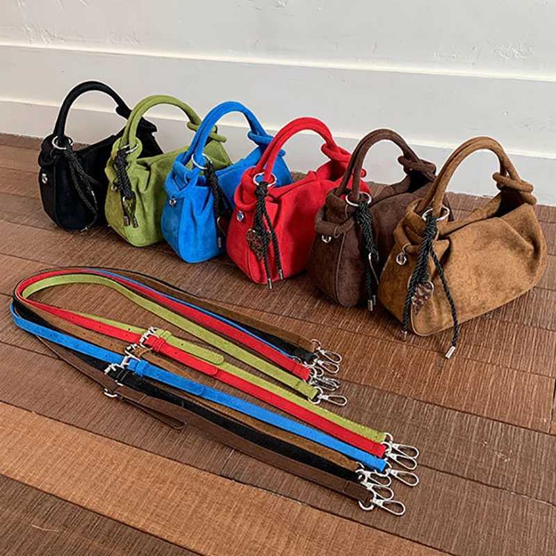 Designer Wen Suede Crossbody Bag Fall Casual Versatile Handbag Lightweight Soft Matte Leather Shoder Purse Short Handle Handbag Y251120