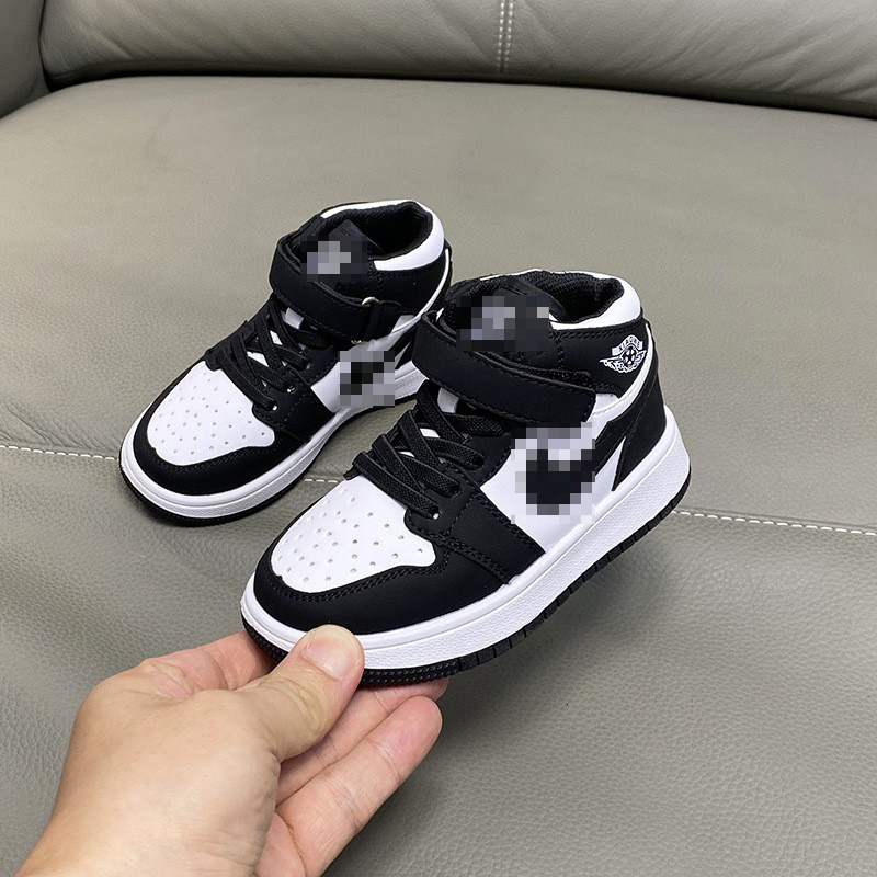 Autumn and winter new soft soled sports shoes for boys, basketball shoes for girls, casual high top sports shoes, designer shoes