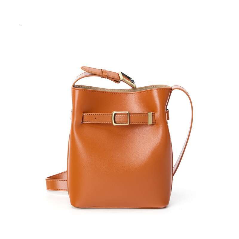 Luxury Bag Genuine Leather High End Bucket Top Layer Cowhide Women S Shoulder Crossbody Bag
