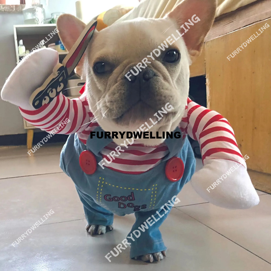 Halloween Funny Dog Clothes For Small Medium Dogs Cats Party Dwe74 Dressed Up Cosplay Costumes Bulldog French Chihuahua Pet Outfits
