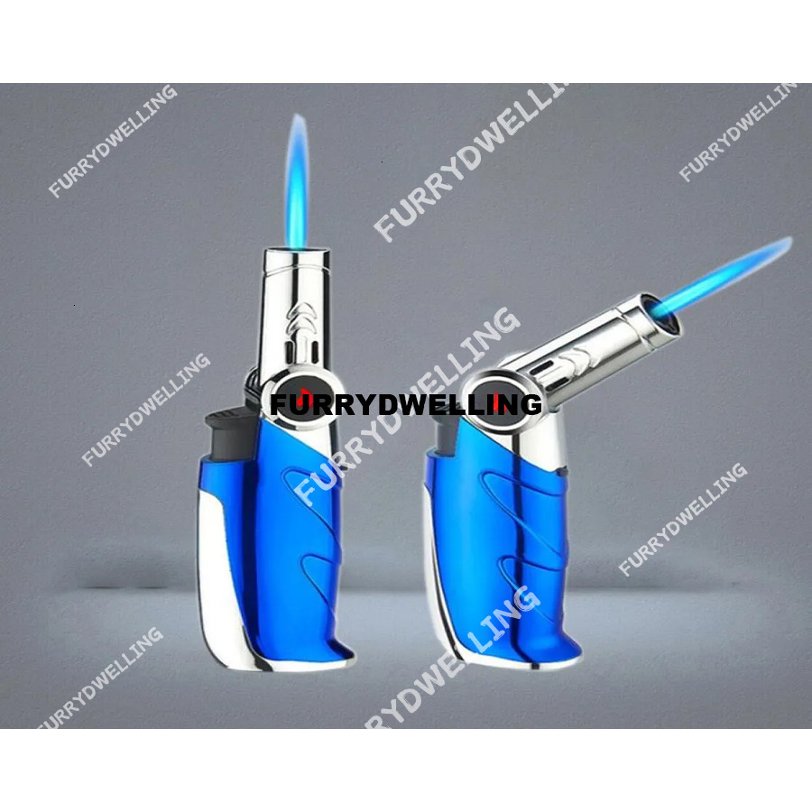 Dwe74 Table Gun Jet Torch Lighter Refillable Gas Turbine Windproof Outdoor Igniter Adjustable Neck Lighters With Flame Lock1937507