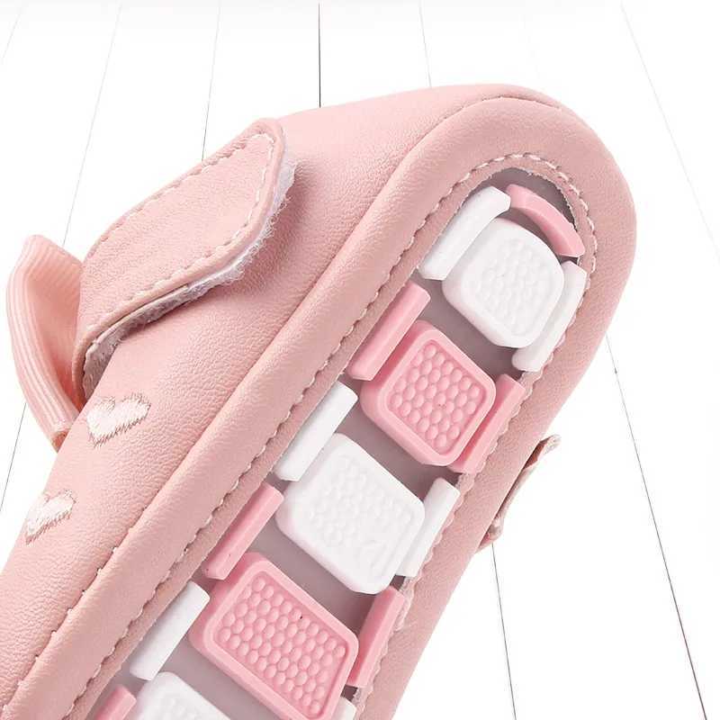 2025 Spring And Autumn Baby Girls First Walking Indoor Outdoor Toddler Shoes With High Quality PU Leather And Soft TPR Sole C251008