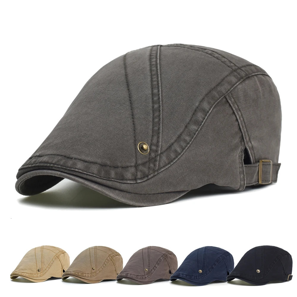 Four Seasons sboy Cap Men Women Solid Soft Casual Fashion Beret Hat Golf Driving Flat Ivy y250930