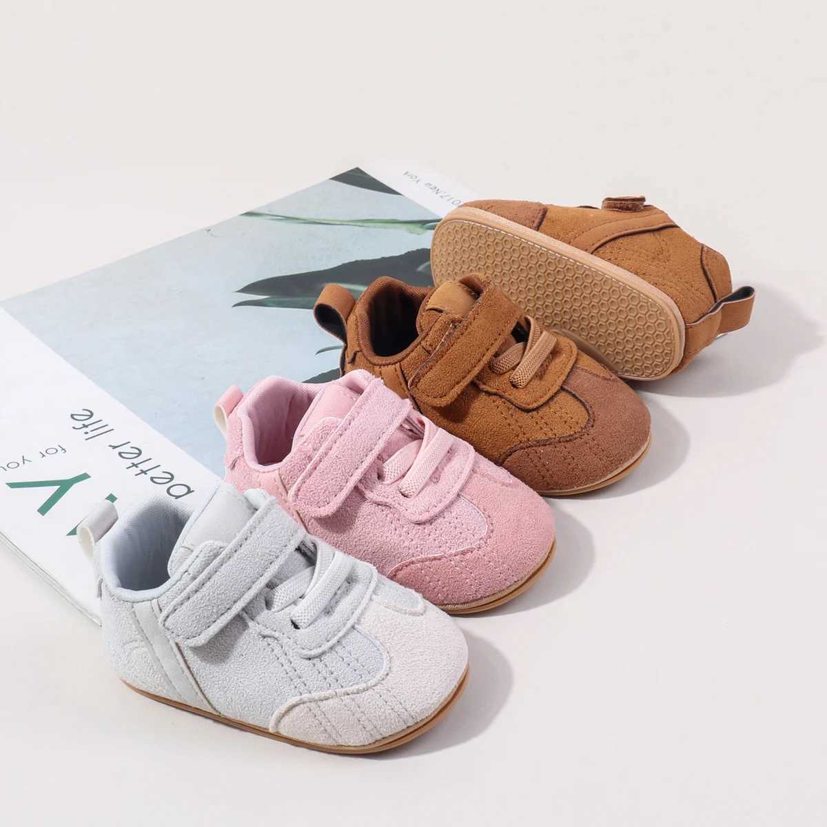 Spring And Autumn Baby First Walking Indoor Outdoor Toddler Shoes With High Quality PU Leather And Soft TPR Sole For 018M C251008
