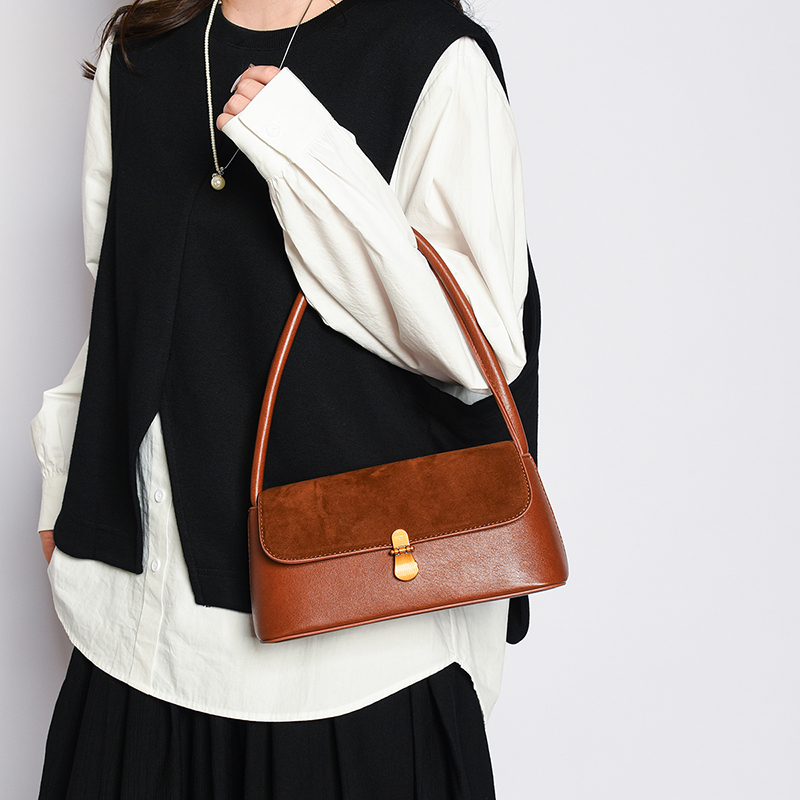 Niche Chic Underarm Bag 2025 New Fashion PU Tote Versatile Shoulder Bag 8894