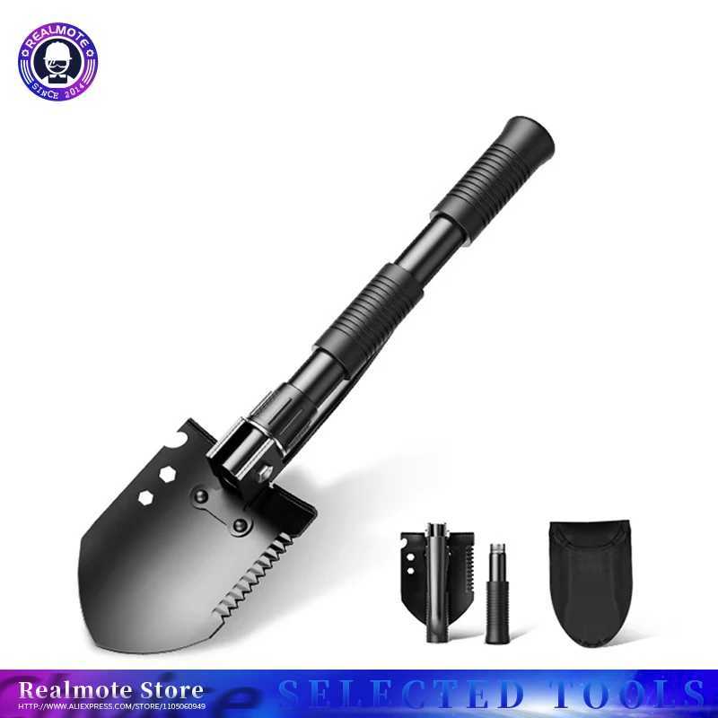 Multifunctional Garden Shovel Hoe Outdoor Folding Camping Spade Portable Weeding Pick Emergency Tool Kit Durable Lightweight Com J251121