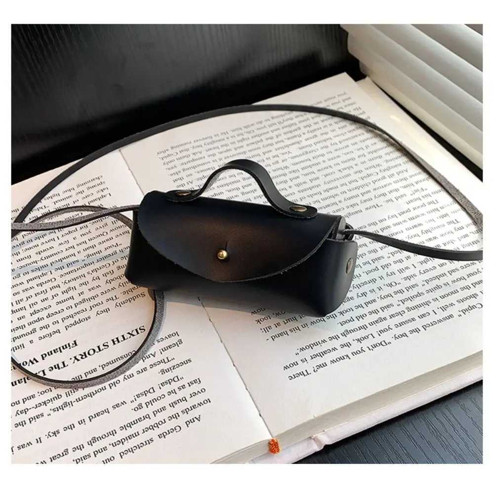 Fashion PU Leather Mini Crossbody Bag Solid Color Small Kids Shoulder Bag Horizontal Coin PurseT251007