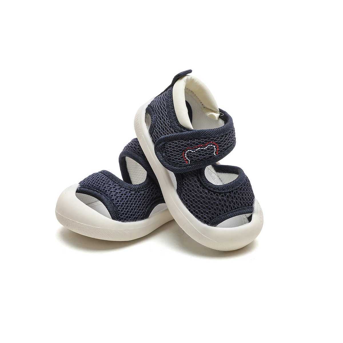 Baby Boys Girls Summer Bear Solid Color Sandals Comfortable Rubber Sole Toe Protector Toddler Shoes C251008