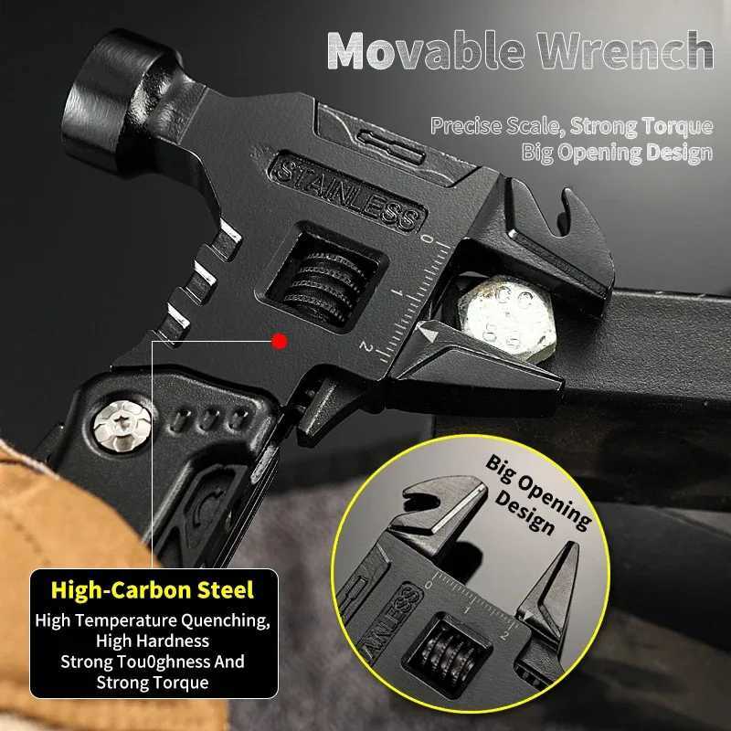 New Multifunctional Wrench Hammer Knife Pliers Outdoor Camping Survival Tool Labor Saving Tool Stainless Steel Multitool Knife J251121