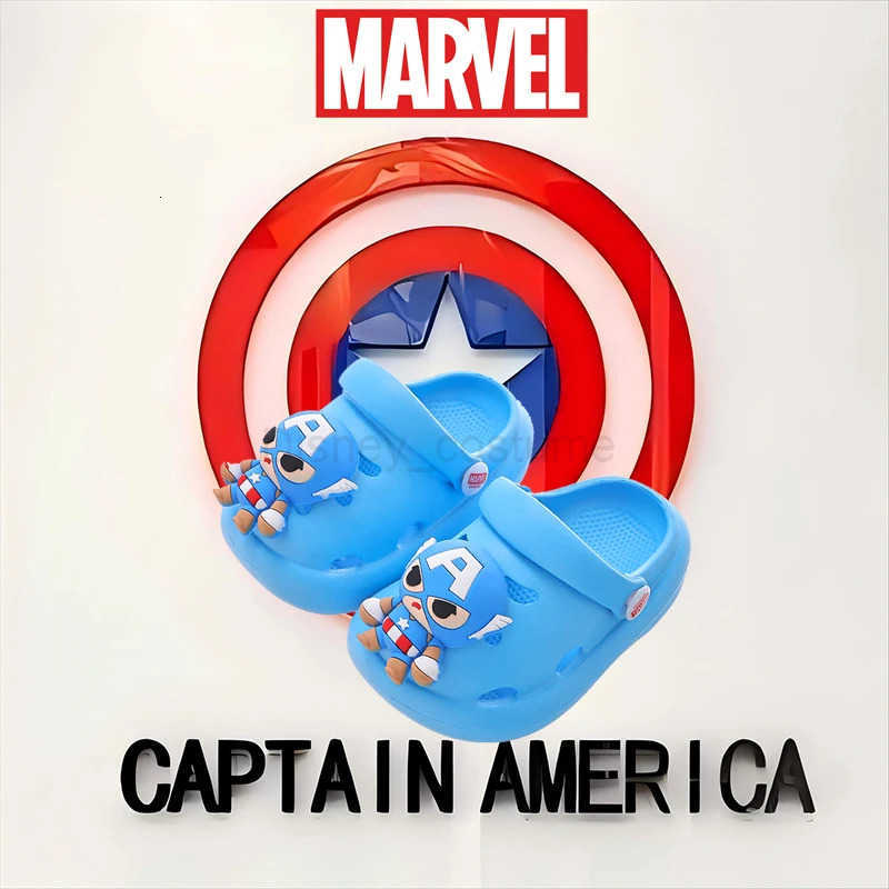 Disney Kids Slippers for Boys Summer Beach Indoor Slippers Cartoon Spiderman Home Soft NonSlip Children Slippers Garden Shoes H251008