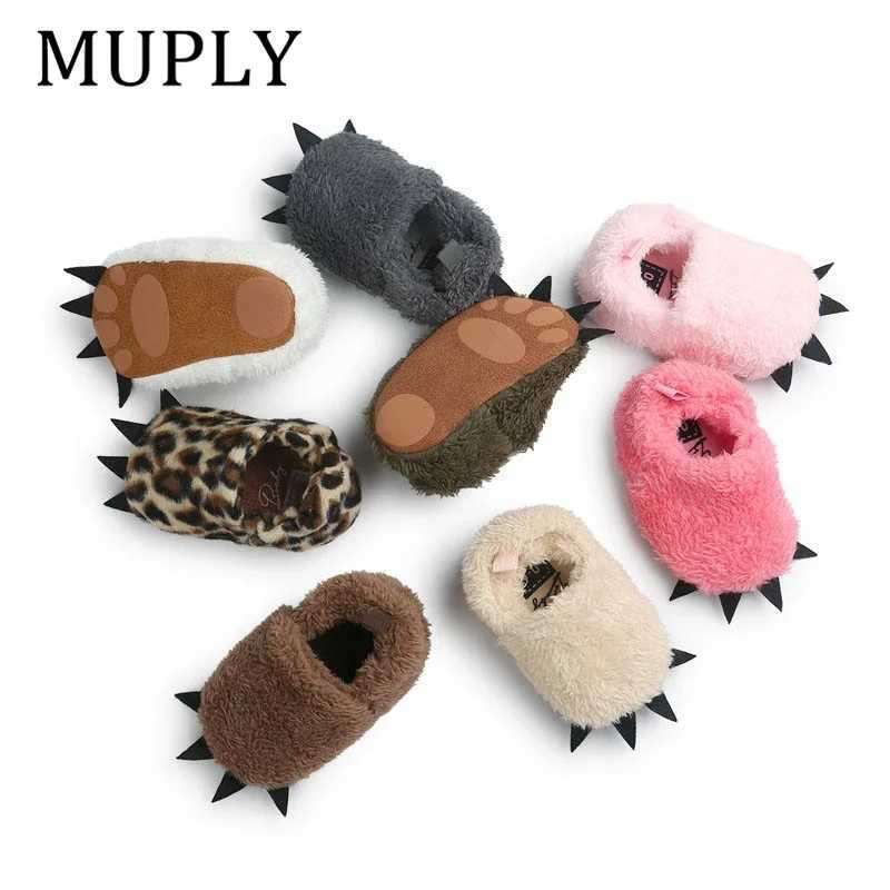 Cute Modeling MUPLYPaw Baby Warm Slippers 2025 Winter Baby Boys Girls Shoes First Walkers Baby Clothing For 018M C251008