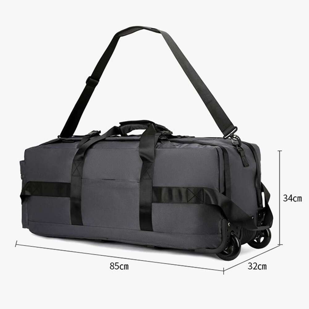 Wheeled Duffel Rolling Garment Large Portable Overnight Suitcase Backpack for Beach Business Trip Camping Storage Bag 123