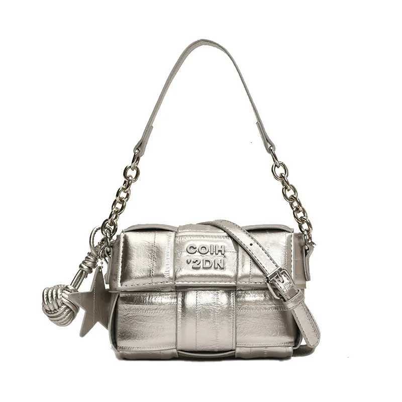 Designer Sliver Square Bag 2025 Fi Versatile Sier Shoder Crossbody Bag Fem Travel Shopping Bags Luxury Mobile Phe Bag Y251120