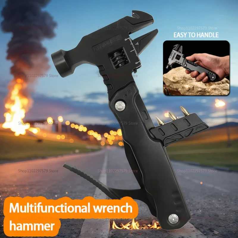 Multitool with Claw Hammer Stainless Steel Outdoor Survival Camping Hunting Hiking Tool Kit with Nylon Sheath J251121