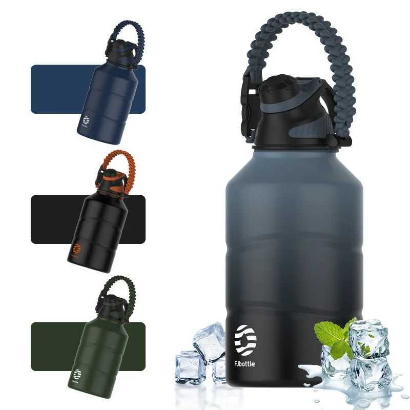 FEIJIAN Thermos Bottle 19L Large Capacity Stainless Steel Thermal Water Bottle Cold and Hot Vacuum Flask With rope Gym C251008