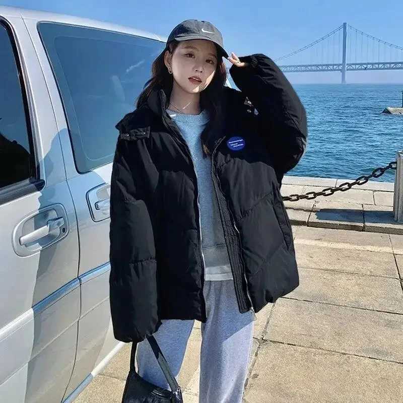 New Fashion Winter Down Jacket Female Loose Thicken Warm Parka Women Casual Hooded Bread Coat Cotton Jackets Casaco FemininoT251105