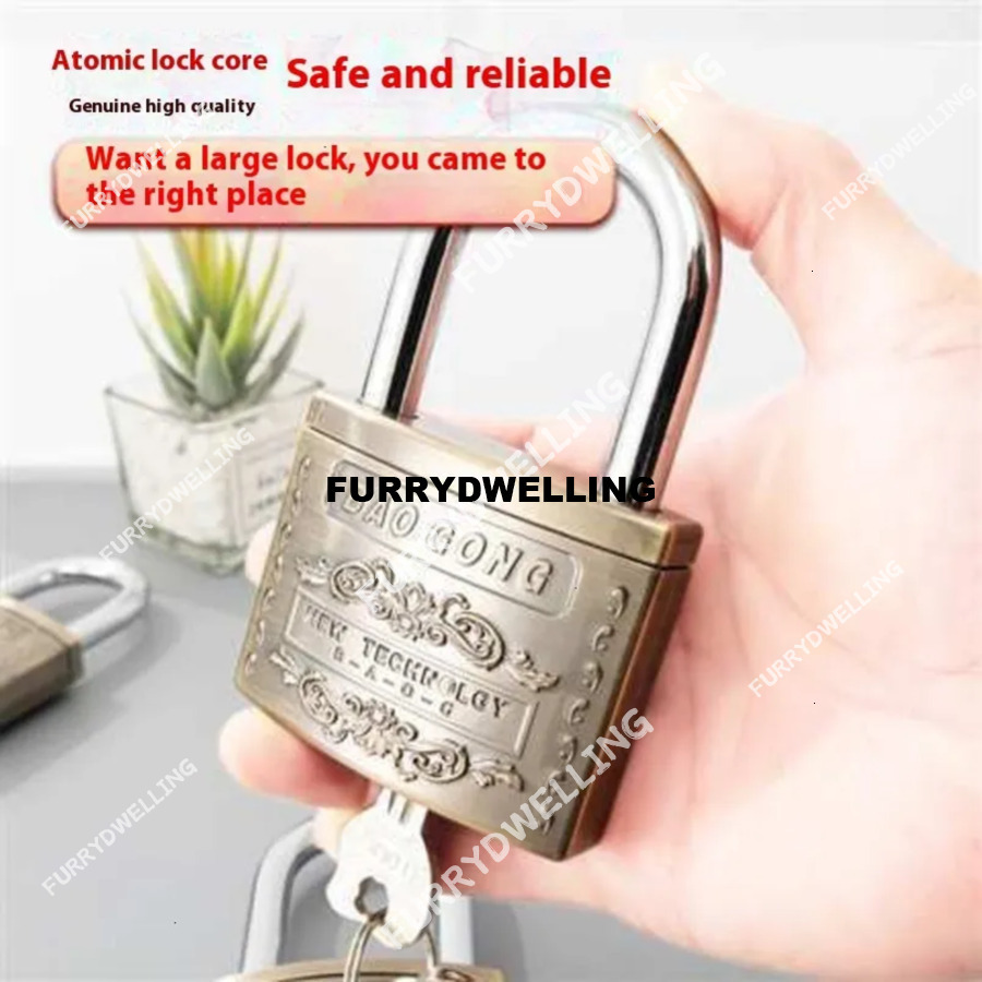 6 Key Dwe74 Extra Padlock Waterproof Rustproof Zinc Large Copper Core Anti-Pry Door Lock Alloy Frostproof Hot-Sale