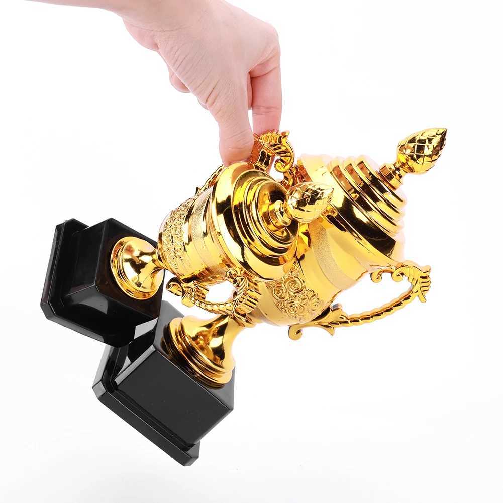 Gold Plastic Reward Trophy Cup Soccer Medals Prize Cup Early Educational Basketball Football Winners Gifts for Game School Y251008