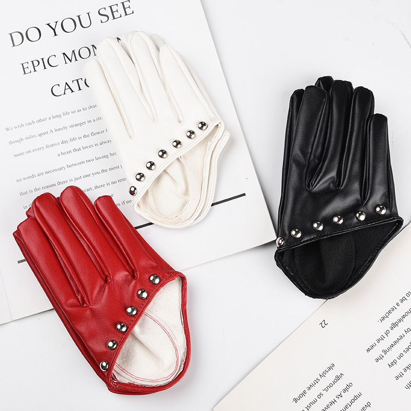 Fashion colored clothing accessories womens leather gloves comfortable short womens gloves warm winter gloves 241106