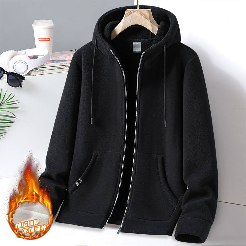 Polo Designer Hoodie Thickened Sweatshirt For Men Designer Shirt Autumn And Winter Casual Loose Outdoor Hooded Couple Style Lamb Wool Jacket Top Fleece Coat