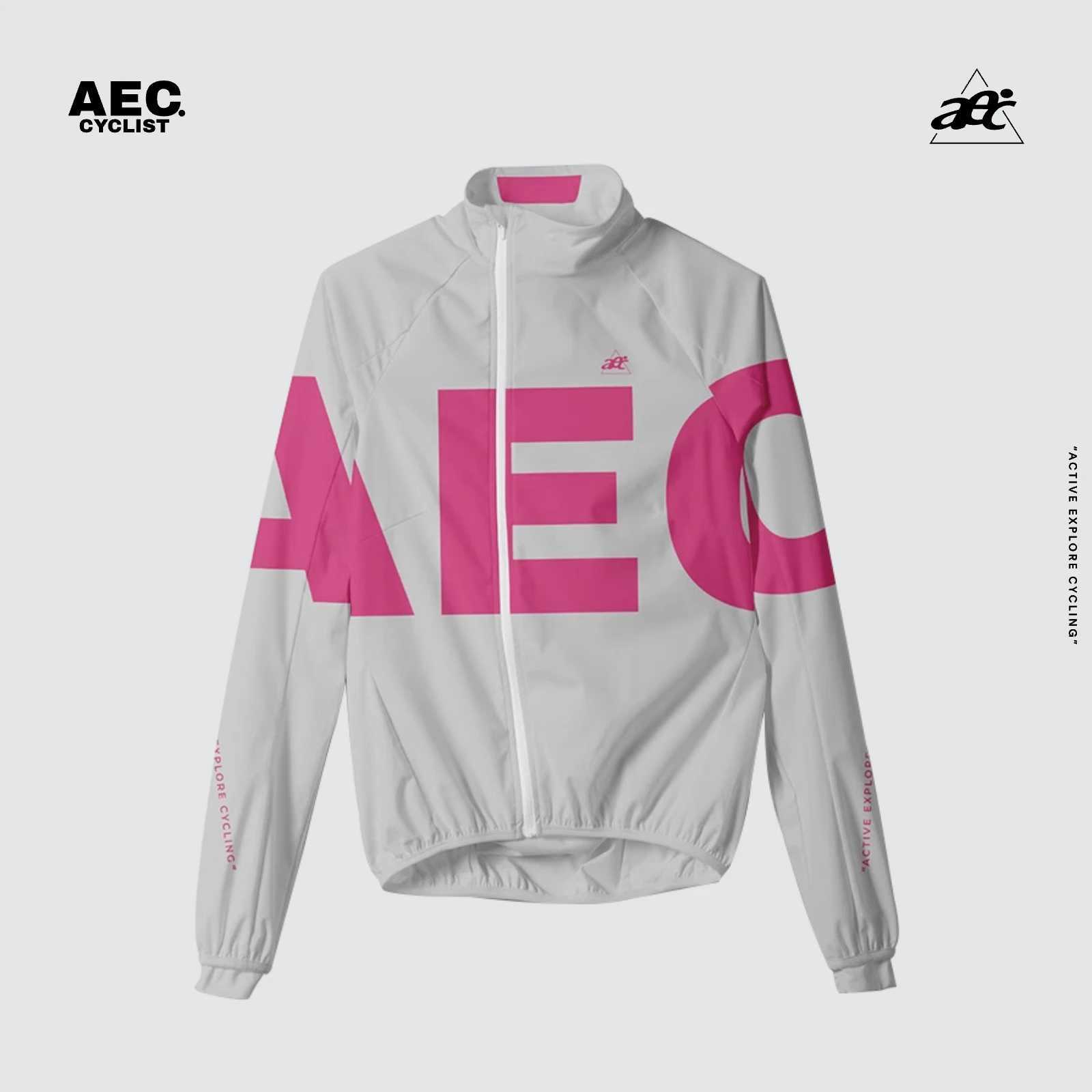 aec Mens Cycling Windbreaker Windproof Warm Jacket Autumn Winter Long Sleeve Top for Road Mountain Bikes Jingsu Series J251008