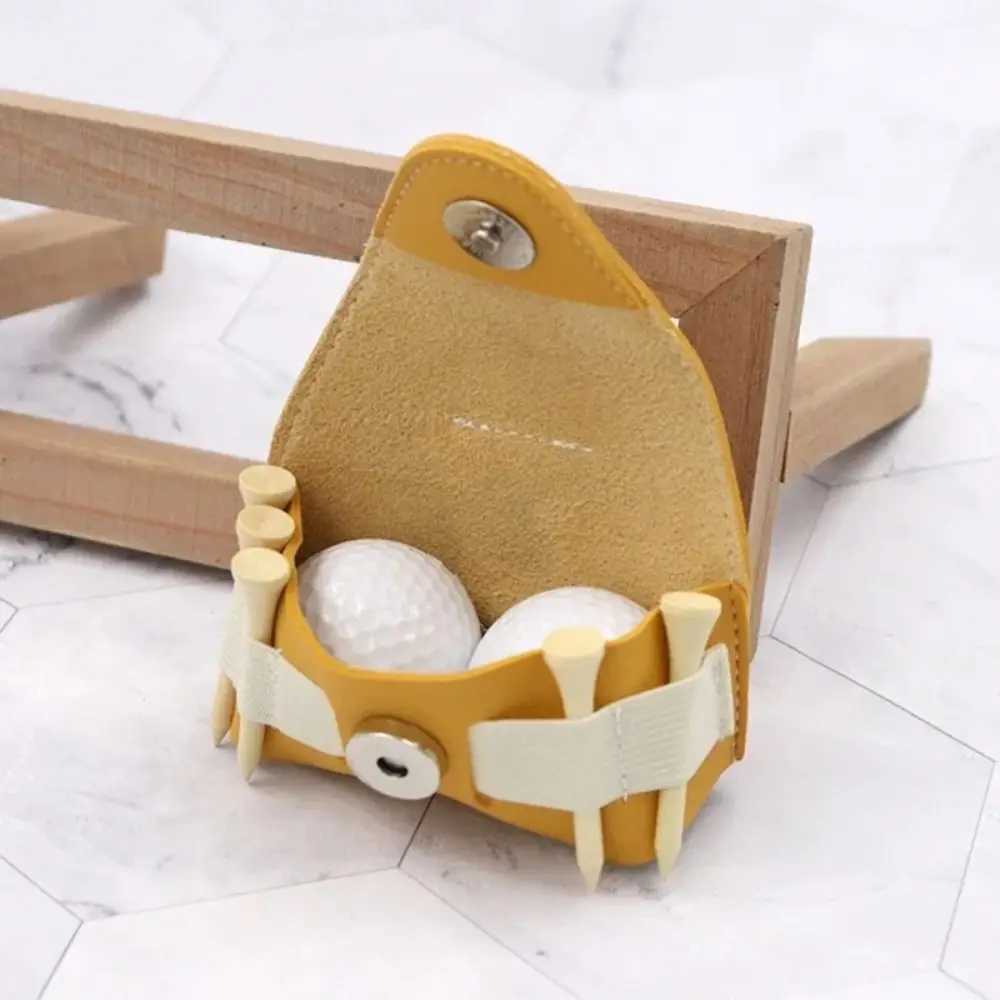 Ball Waist Bag PU LEather Mini GOLF Belt Bag Storage Case WaterPROof GOLF Ball Container GOLF Course J251008