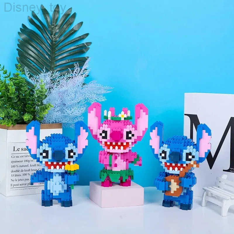 Disney 2025 New Series Stitch Cartoon Character Model Series Building Blocks Puzzle Set Childrens Toy Gift H251008