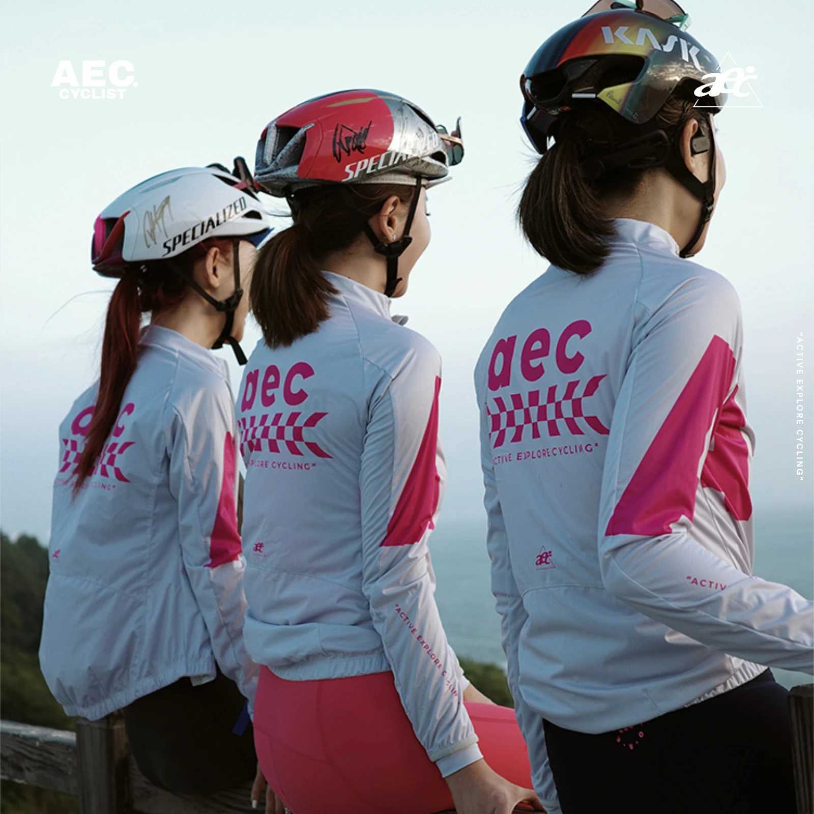 aec Mens Cycling Windbreaker Windproof Warm Jacket Autumn Winter Long Sleeve Top for Road Mountain Bikes Jingsu Series J251008