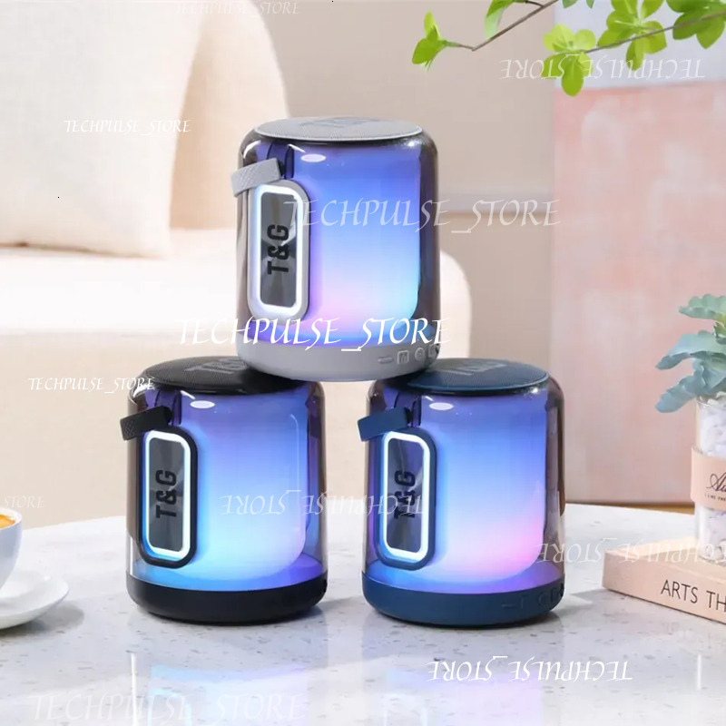 Tg376 Bluetooth Speaker Portable Player Mini Waterproof TF USB FM TWS Speakers Bedroom tech73 Camping Music RGB Colorful Lighting