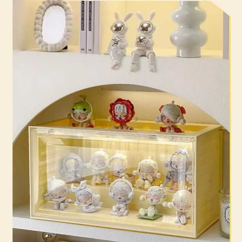 Acrylic Transparent Display Cabinet with Light Sensor for Collectible Toys and Blind Boxes C251008
