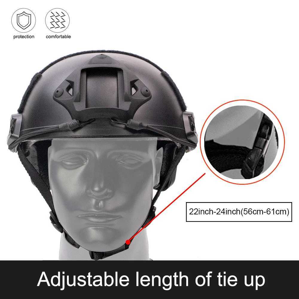 BOOIU Airsoft Fast MH PJ BJ Tactical Helmets Style Simple Quick Version Protective Gear for Outdoor Sports Paintball Games C251008
