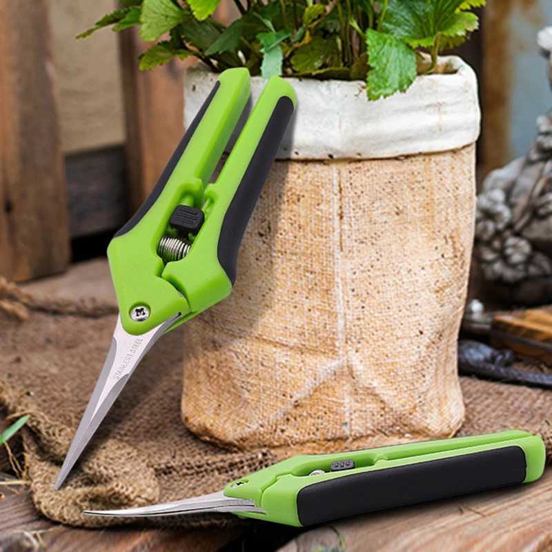 Garden Pruning Shears Orchard Picking Scissors Potted Trim Weed Branches Garden Flower Sharp Scissors Gardening Hand Tools J251121