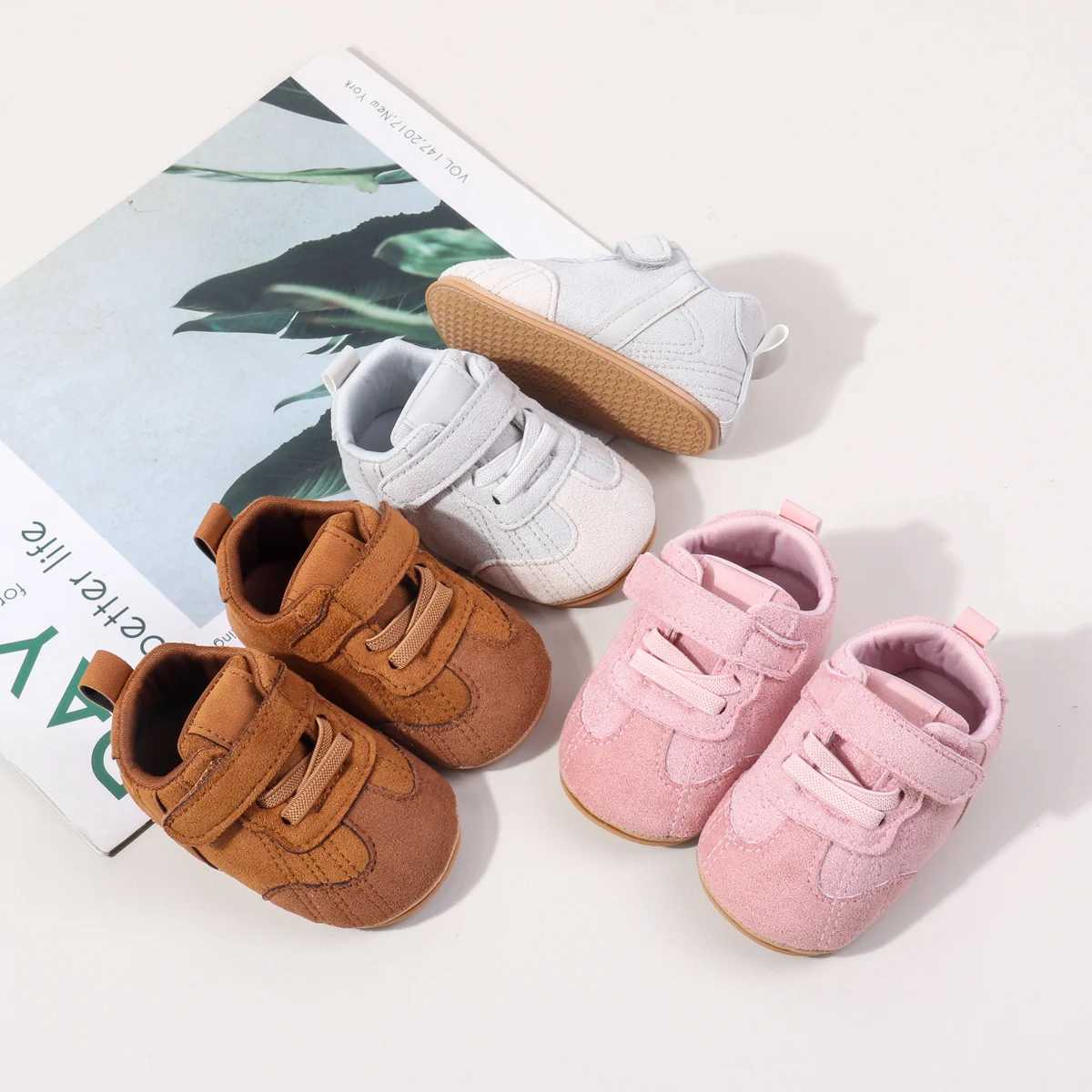 Spring And Autumn Baby First Walking Indoor Outdoor Toddler Shoes With High Quality PU Leather And Soft TPR Sole For 018M C251008