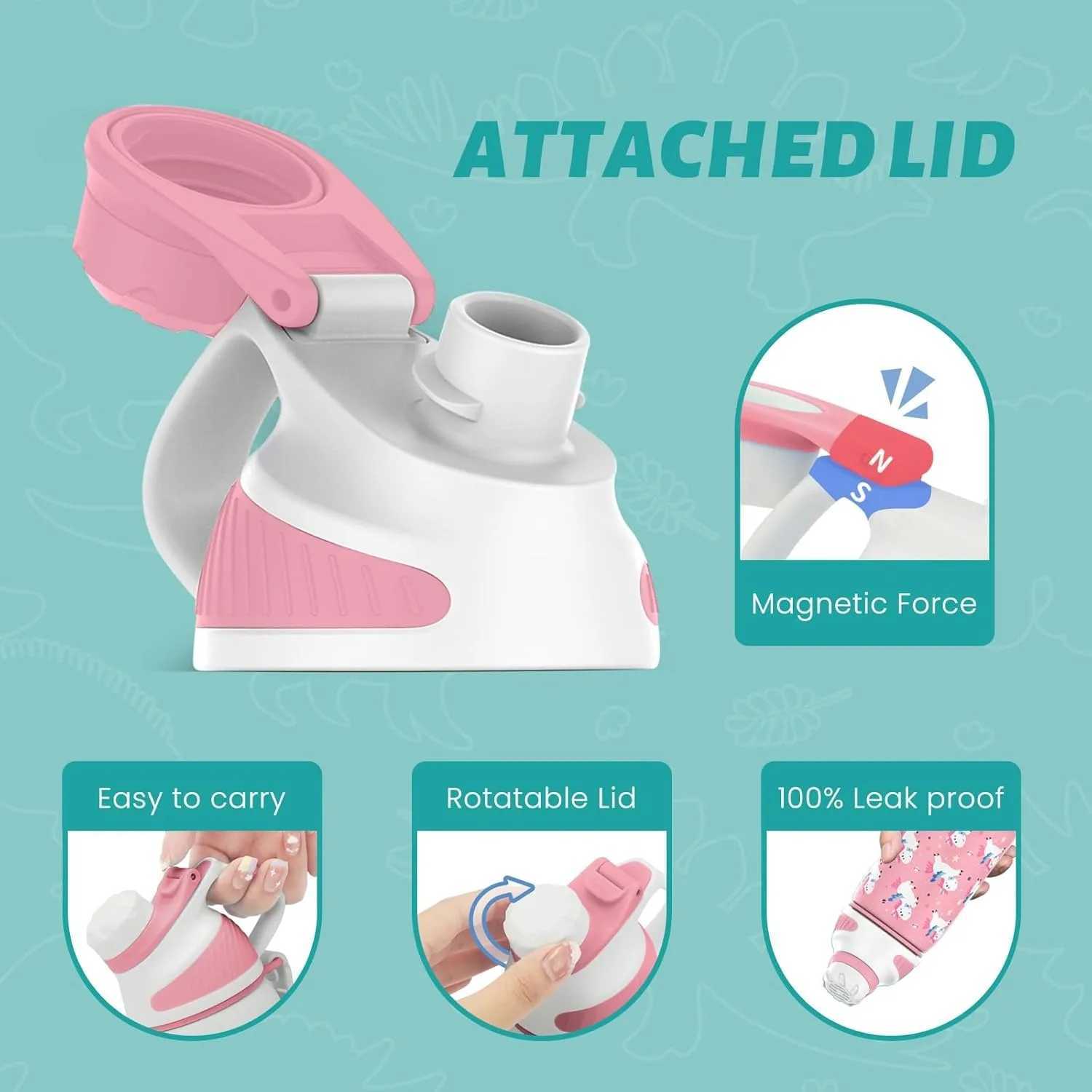 FEIJIAN Kids Stainless Steel Thermos Mug Cartoon LeakProof Vacuum Flask Children Thermal Water Bottle Thermocup C251008